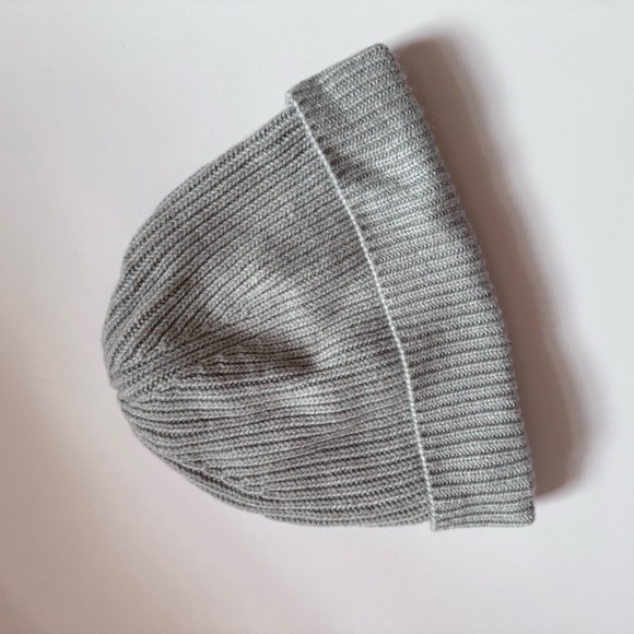 J. CREW Cashmere Men's Beanie Grey O/S - Picture 2 of 7